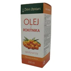 OLEJ Z OWOCÓW ROKITNIKA ZWYCZAJNEGO 200ml DOBRY APTEKARZ ROKITNIK