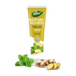 Pasta do zębów z organicznym imbirem i miętą 100ml Dabur zdrowe dziąsła świeży oddech