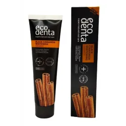 Pasta wybielająca do zębów z cynamonem 100ml Ecodenta czarna pasta black cinnamon whitening