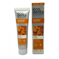 Pasta wybielająca do zębów z wyciągiem z bursztynu 100ml Ecodenta refreshing whitening amber extract