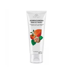 Krem adaptogenny do twarzy z Ashwaganda 100ml Kwiat Życia ashwagandha masło shea olej z oliwki