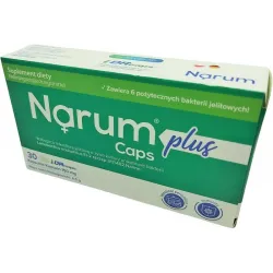 Narum Plus 150 mg, 30 kapsułek Narine Lactobacillus acidophilus Er-2 szt. 317/402 żywe bakterie kwasu mlekowego