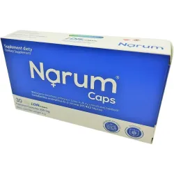 Narum Caps 200 mg, 30 kapsułek Lactobacillus acidophilus (ER-2/402 sht.317 Narine) żywe bakterie kwasu mlekowego
