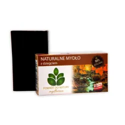 Naturalne mydło z dziegciem 100 g dziegieć dziegciowe dziegć - Mydlarnia Powrót do Natury""