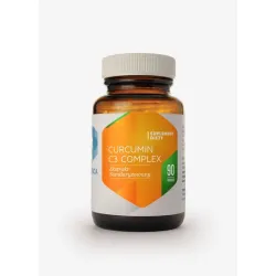Curcumin C3 Complex 90 kaps. Hepatica wyciag z kurkumy 95% Curcuma longa  kurkuminoidy kurkumina demetoksykurkumina