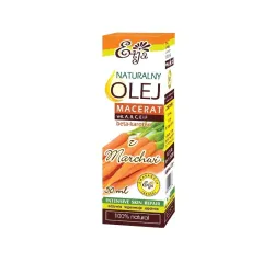 naturalny olej z marchwi MACERAT 50ml Etja wit. A B C E F Daucus Carota in Helianthus Annuus Oil