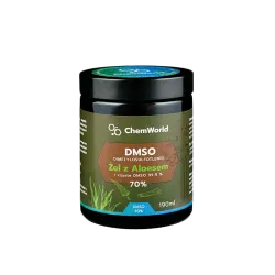 Żel DMSO 70% z aloesem 190ml ChemWorld Dimetylosulfotlenek Aloe Vera Gel