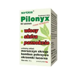Pilonyx włosy skóra paznokcie 60 tabl. Sanbios skrzyp bambus morszczyn pokrzywa lucerna