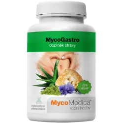 MycoGastro 90g MycoMedica Hericium Gan Cao Bio Chlorella Aloes Inulina Hericium erinaceus soplówka Glycyrrhiza uralensis