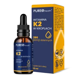Witamina K2 - 30ml Pureo Health menachinon octan-d-alfa-tokoferyl