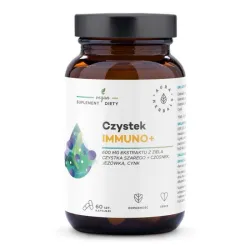 Czystek Immuno+ 60 kaps. Aura Herbals czystek szary czosnek jeżówka cynk