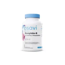 Kompleks-B z choliną inozytolem 120 kaps. Osavi tiamina ryboflawina niacyna kwas foliowy biotyna