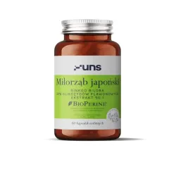 Miłorząb Japoński + Bioperine 60 kapsułek Ginkgo Biloba L.