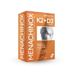 Menachinox K2+D3 2000 j.m 30 kaps. Xenico Pharma VitaMK7 Quali-D menachinon 7 cholekalcyferol Bacillus subtilis ssp natto