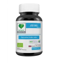 Jod Bio 150 mcg 100 tabletek BeOrganic Medicaline ekologiczna alga Ascophyllum nodosum