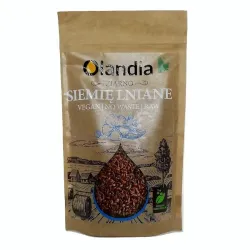 Siemię lniane ziarno 200g Olandia lignany kwasy tłuszczowe Omega-3