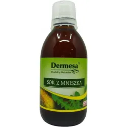 Sok z mniszka 250ml Dermesa świeże liście mniszka Taraxacum officinale L. folium