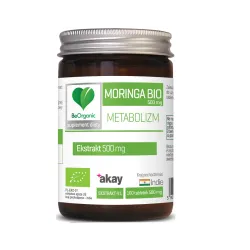 Moringa bio 500mg 100 tabl. BeOrganic Medicaline Moringa Olejodajna Moringa oleifera