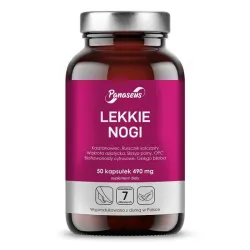 Lekkie Nogi Panaseus 50 kaps. 490mg Yango kasztanowiec ruszczyk kolczasty wąkrota azjatycka skrzyp polny OPC ginkgo biloba