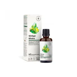 Ginkgo Biloba 50ml Aura Herbals ekstrakt z liści miłorzębu japońskiego