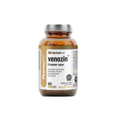 Venozin herballine 60 kaps. PharmoVit krążenie żylne pieprz czarny BioPerine kasztanowiec pestki winogron miłorząb japoński