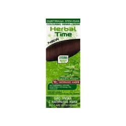 Henna do włosów Naturalny Brąz 10 - 75 ml Herbal Time