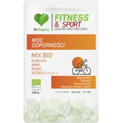 Moc Odporności 100g BeOrganic kurkuma imbir burak acerola witamina C Zingiber officinale Curcuma longa Beta vulgaris