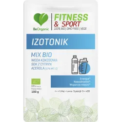 Izotonik 100g BeOrganic woda kokosowa sok z cytryn acerola witamina c potas magnez Cocos nucifera L. Citrus limon L.