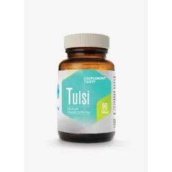 Tulsi 90 kapsułek Hepatica ekstrakt standaryzowany z liści bazylii azjatyckiej Ocimum sanctum