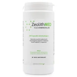 ZeolithMED 200 kaps. Ultradrobny Wyrób Medyczny CE0477 Proszek Detoksykujący Organizm z Metali Ciężkich Mikronizowany Zeolit