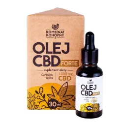Olej CBD forte 1000mg 30ml Kombinat Konopny cannabis sativa oliwa z oliwek infuzowana suszem konopnym