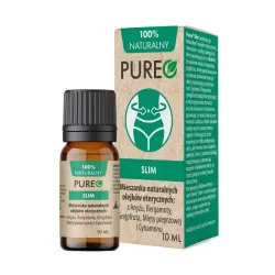 Olejek eteryczny Slim 10ml Pureo mieszanka naturalnych olejków eterycznych anyż bergamota grejpfrut mięta pieprzowa cynamon