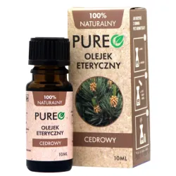 Olejek eteryczny naturalny Cedrowy 10ml Pureo cedr Juniperus Virginiana Oil