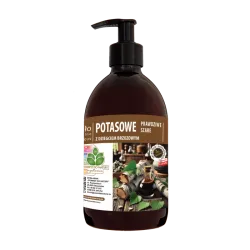 Naturalne mydło potasowe Prawdziwe Szare" z dziegciem brzozowym 500ml Mydlarnia "Powrót do Natury""