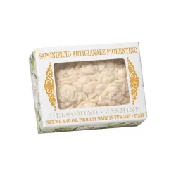 NATURALNE MYDŁO O ZAPACHU JAŚMINU, 125 G, W PUDEŁKU Z OKIENKIEM - SAPONIFICIO ARTIGIANALE FIORENTINO