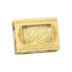NATURALNE MYDŁO O ZAPACHU CYTRYNY, 125 G, W PUDEŁKU Z OKIENKIEM - SAPONIFICIO ARTIGIANALE FIORENTINO