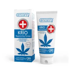 Krem konopny Krio 150ml chłodzący Encann Hemp cream kannabidiol 150mg CBD Cannabis Sativa Seed Oil