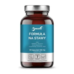 Formuła na stawy 530mg 50 kaps. Panaseus MSM tarczyca bajkalska kadzidłowiec indyjski imbir kurkuma vilcacora kwas hialuronowy