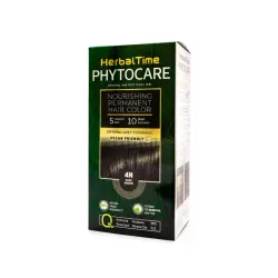 Farba do włosów naturalna Ciemny Brąz 4N Herbal Time Phytocare