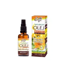 Olej z nagietka lekarskiego Macerat 50ml Etja wit. A B C E F beta-karoten Calendula Officinalis Flower in Helianthus Annuus Oil