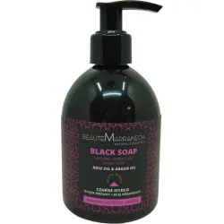 Czarne mydło w żelu - Savon Noir - z olejem różanym 250ml Beaute Marrakech