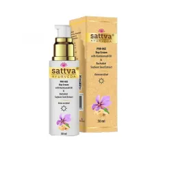 Krem do twarzy na dzień z olejkiem kurkumadi i bakuchinolem 50ml Sattva Ayurveda ekstrakt z nasion soi