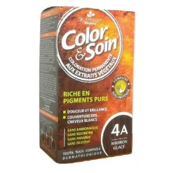 Trwała farba Color & Soin zimny brąz 4A