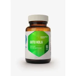 Gotu Kola 90 kaps. Hepatica ekstrakt Standaryzowany Centella asiatica azjatykozydy triterpeny pamięć Wąkrota azjatycka
