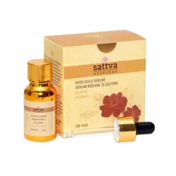Serum różane ze złotem do twarzy 15ml Sattva Ayurveda