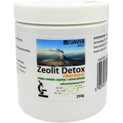Zeolit Detox + Bentonit 250g Aktywny Klinoptylolit i Montmorylonit Najdorbniejszy N2-6μm