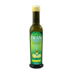 Tran Norweski o aromacie cytrynowym 250 ml GAL Tran z wątroby dorsza z Norwegii wit. A wit. D DHA EPA