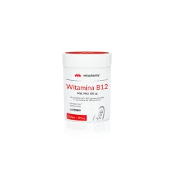 Witamina B12 MSE MAX + Witamina B6 + Biotyna + Kwas foliowy Witamina B12 Metylokobalamina aktywna forma Witaminy B12