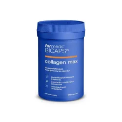 Collagen max 60 kaps. Formeds chrząstka kurczaka L-prolina kwas hialuronowy witamina C K D3