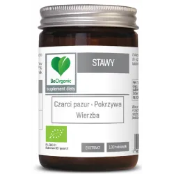 Stawy 100 tabl. BeOrganic czarci pazur pokrzywa wierzba  harpagozyd Salix alba L Urtica dioica L